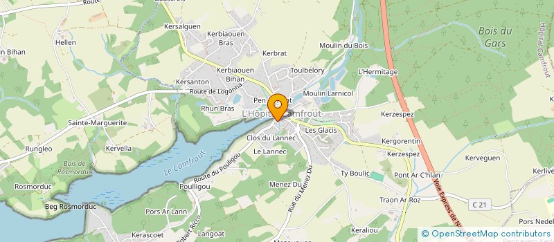 localisation de l'entreprise MONSIEUR ARNAUD GOURVES  L HOPITAL CAMFROUT