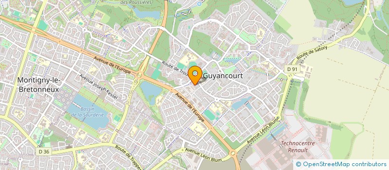 localisation de l'entreprise MONSIEUR ARNAUD GOUVERNAIRE  GUYANCOURT