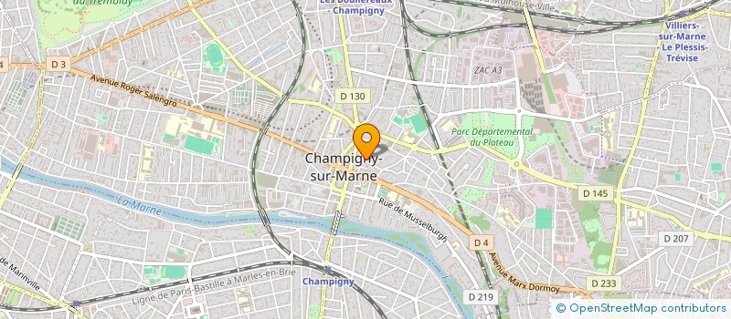 localisation de l'entreprise MONSIEUR ARNAUD GRANDAMY à CHAMPIGNY-SUR-MARNE
