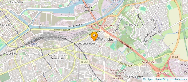 localisation de l'entreprise MONSIEUR ARNAUD GRANVAL  MONDEVILLE