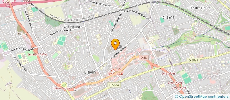 localisation de l'entreprise MONSIEUR ARNAUD GRAS à LIEVIN