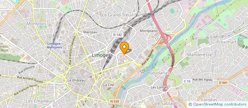 localisation de l'entreprise MONSIEUR ARNAUD GRIMAULT à LIMOGES
