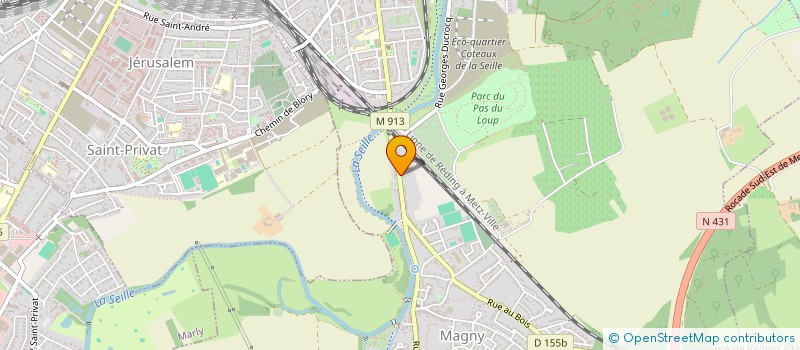 localisation de l'entreprise MONSIEUR ARNAUD GRUNDHEBER  METZ