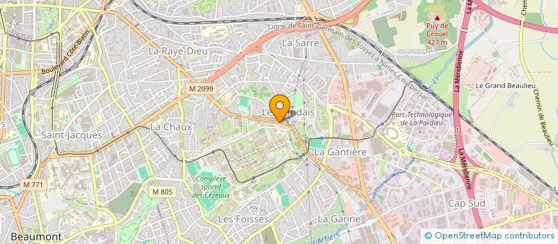 localisation de l'entreprise MONSIEUR ARNAUD GUELLE  AUBIERE