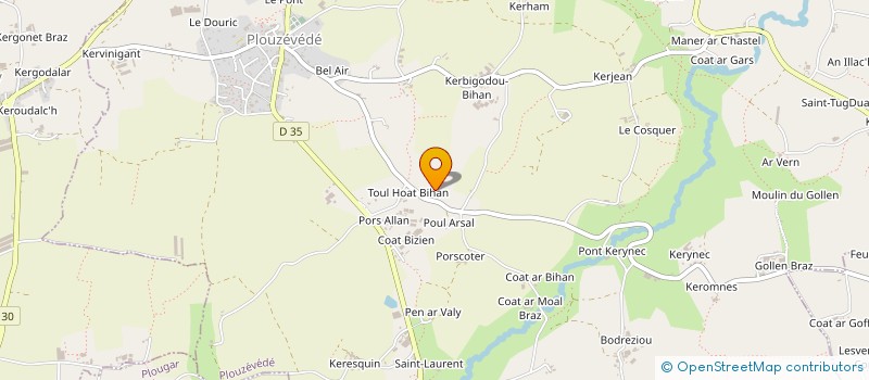 localisation de l'entreprise MONSIEUR ARNAUD GUENGANT à PLOUZEVEDE