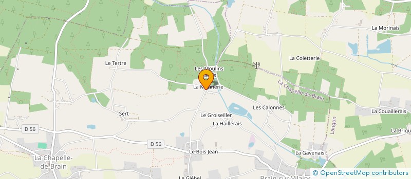 localisation de l'entreprise MONSIEUR ARNAUD GUERIF  LA CHAPELLE-DE-BRAIN