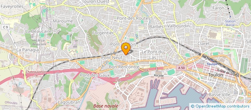 localisation de l'entreprise MONSIEUR ARNAUD GUERIN  TOULON