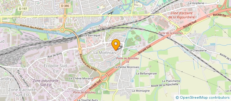 localisation de l'entreprise MONSIEUR ARNAUD GUERIN  CHATEAUBOURG