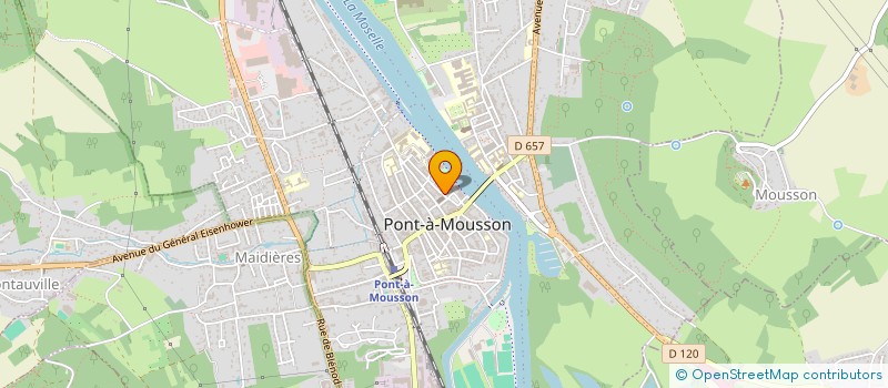 localisation de l'entreprise MONSIEUR ARNAUD GUERNIER  PONT-A-MOUSSON