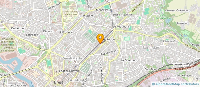 localisation de l'entreprise MONSIEUR ARNAUD GUIGANTON à BREST