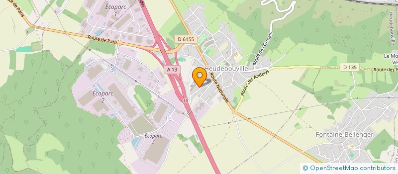 localisation de l'entreprise MONSIEUR ARNAUD GUILAINE  HEUDEBOUVILLE