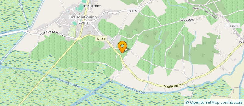 localisation de l'entreprise MONSIEUR ARNAUD GUILLARD  BRAUD-ET-SAINT-LOUIS
