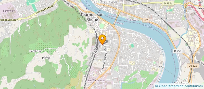 localisation de l'entreprise MONSIEUR ARNAUD GUILLEVIC à TOURNON-SUR-RHONE