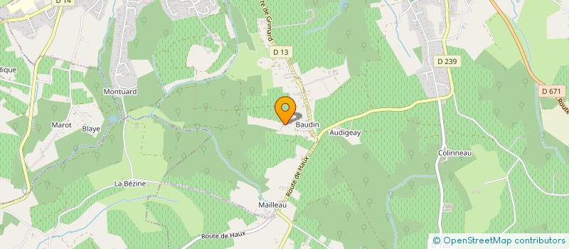 localisation de l'entreprise MONSIEUR ARNAUD GUINEBERT  CREON