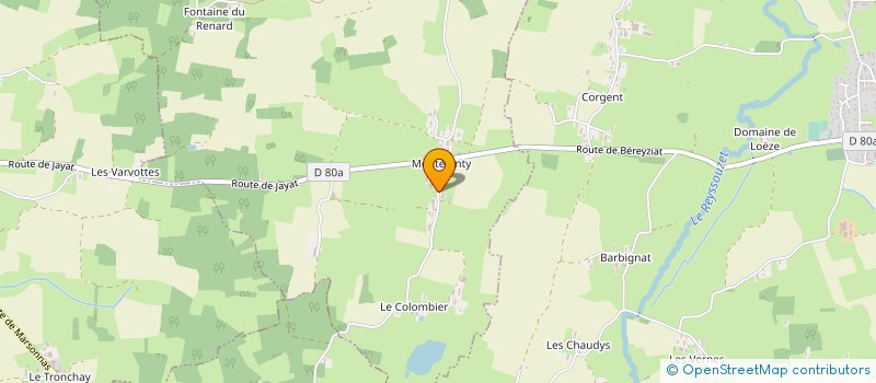 localisation de l'entreprise MONSIEUR ARNAUD GUIOT  SAINT-NIZIER-LE-BOUCHOUX