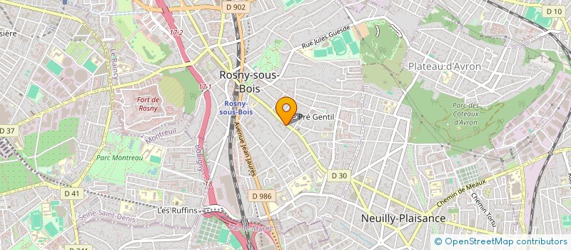 localisation de l'entreprise MONSIEUR ARNAUD GUISCRIFF  ROSNY-SOUS-BOIS