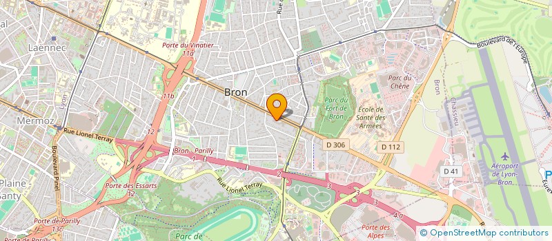 localisation de l'entreprise MONSIEUR ARNAUD GUITTARD  BRON