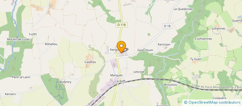 localisation de l'entreprise MONSIEUR ARNAUD GUIVARCH  SAINT-THEGONNEC LOC-EGUINER