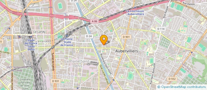 localisation de l'entreprise MONSIEUR ARNAUD HANOKA  AUBERVILLIERS