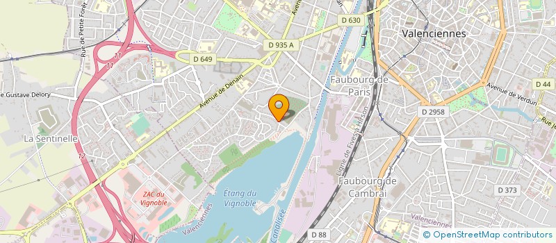 localisation de l'entreprise MONSIEUR ARNAUD HARBONNIER  VALENCIENNES