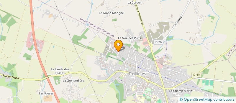 localisation de l'entreprise MONSIEUR ARNAUD HASTINGS  TREILLIERES