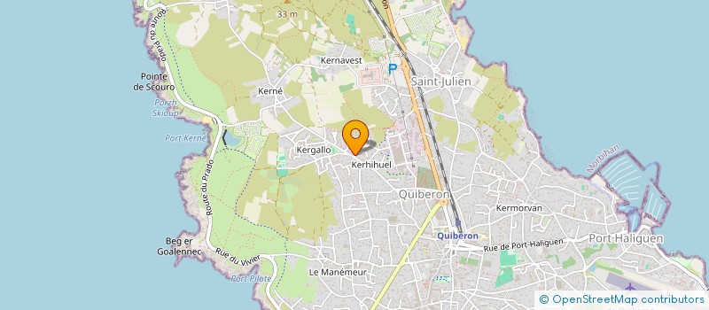 localisation de l'entreprise MONSIEUR ARNAUD HAZEVIS à QUIBERON