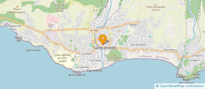 localisation de l'entreprise MONSIEUR ARNAUD HEUVRARD à SAINT-JOSEPH