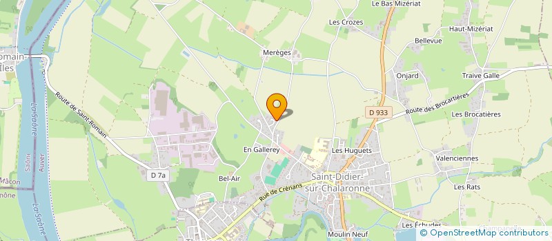 localisation de l'entreprise MONSIEUR ARNAUD HONORE à SAINT-DIDIER-SUR-CHALARONNE
