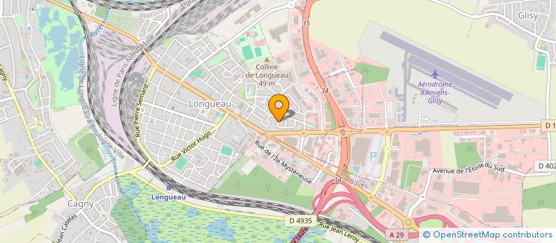 localisation de l'entreprise MONSIEUR ARNAUD HOULLIER  LONGUEAU