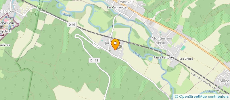 localisation de l'entreprise MONSIEUR ARNAUD HUBAIL  JAUCOURT