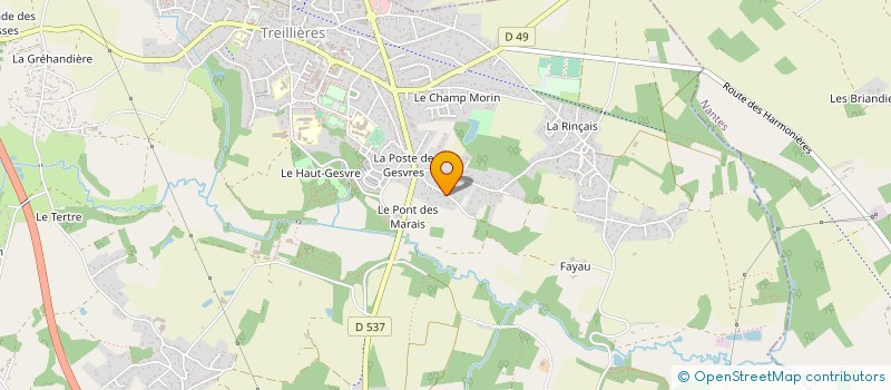 localisation de l'entreprise MONSIEUR ARNAUD HUE  GRANDCHAMP-DES-FONTAINES