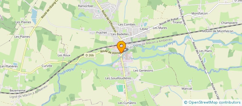 localisation de l'entreprise MONSIEUR ARNAUD HUQUET  MEZERIAT