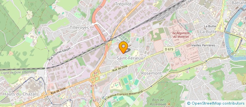 localisation de l'entreprise MONSIEUR ARNAUD HURY  BESANCON