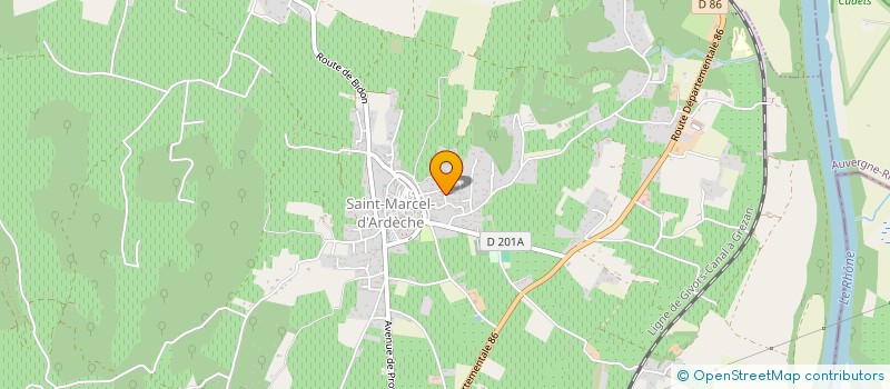 localisation de l'entreprise MONSIEUR ARNAUD HUSSON  SAINT-MARCEL-D'ARDECHE
