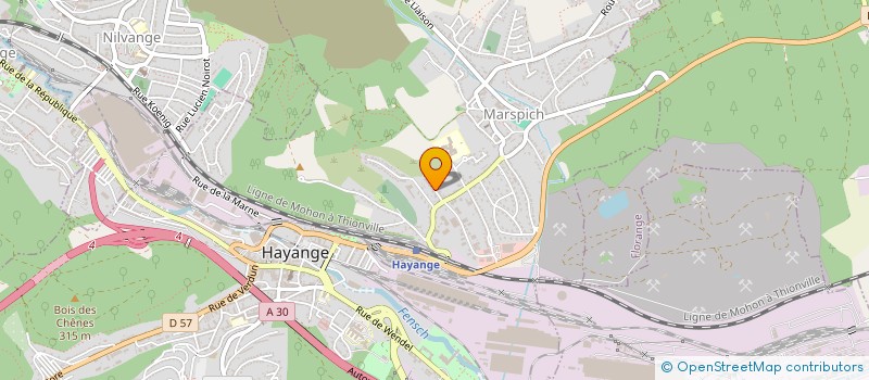 localisation de l'entreprise MONSIEUR ARNAUD HUWER  HAYANGE