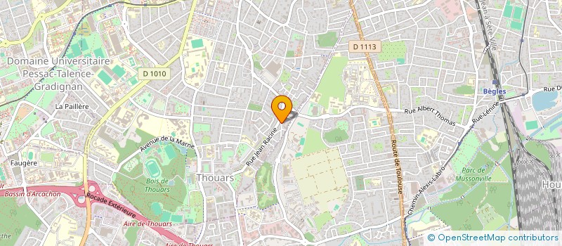 localisation de l'entreprise MONSIEUR ARNAUD IBRAHIM  TALENCE