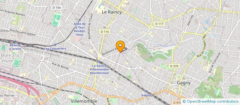 localisation de l'entreprise MONSIEUR ARNAUD JACMAIN à LE RAINCY