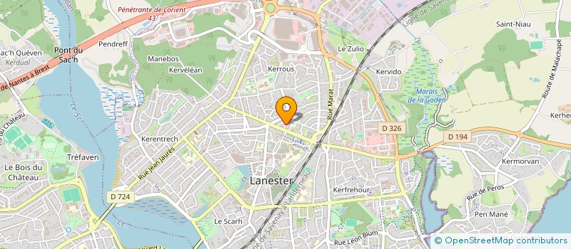 localisation de l'entreprise MONSIEUR ARNAUD JACOB à LANESTER
