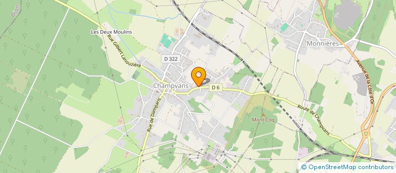 localisation de l'entreprise MONSIEUR ARNAUD JACQUEY  CHAMPVANS