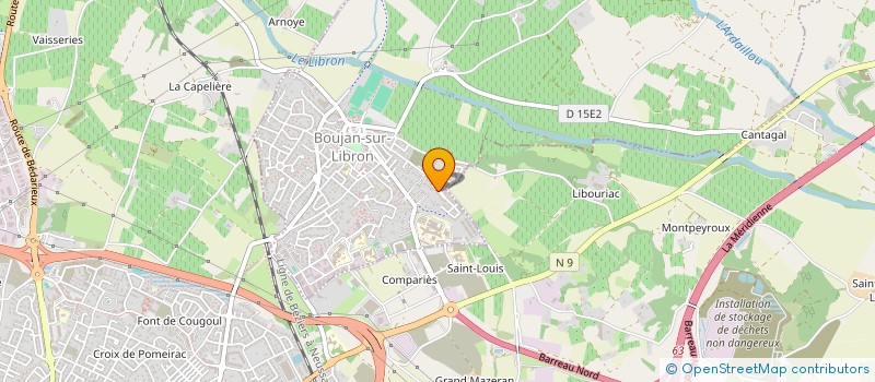 localisation de l'entreprise MONSIEUR ARNAUD JAMME-SERRES  BOUJAN-SUR-LIBRON