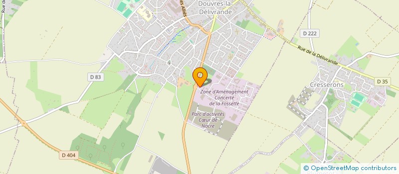 localisation de l'entreprise MONSIEUR ARNAUD JARDIN à DOUVRES-LA-DELIVRANDE