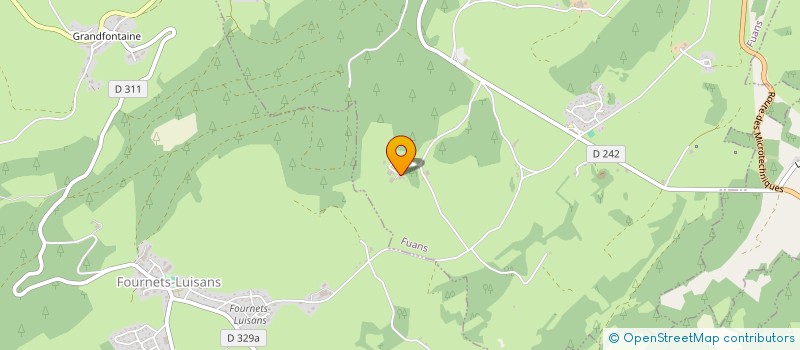 localisation de l'entreprise MONSIEUR ARNAUD JEANNIN  FUANS