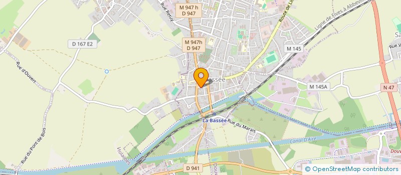 localisation de l'entreprise MONSIEUR ARNAUD JEU  LA BASSEE