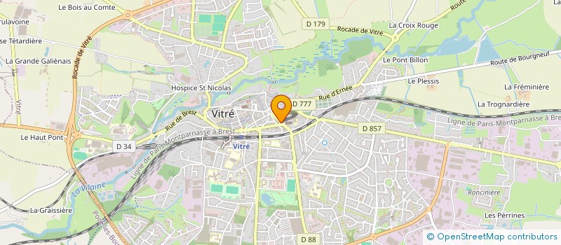 localisation de l'entreprise MONSIEUR ARNAUD JEUSSELIN  VITRE