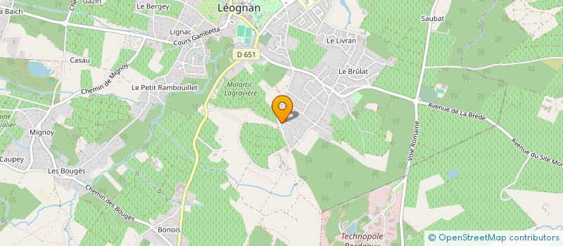 localisation de l'entreprise MONSIEUR ARNAUD JOBLOT à LEOGNAN