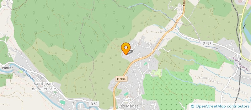 localisation de l'entreprise MONSIEUR ARNAUD JOOSTENS  LES MAGES