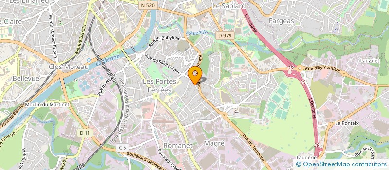 localisation de l'entreprise MONSIEUR ARNAUD JOUHANNET à LIMOGES