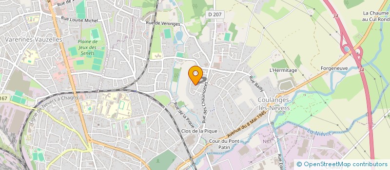 localisation de l'entreprise MONSIEUR ARNAUD JOURDELAT  COULANGES-LES-NEVERS