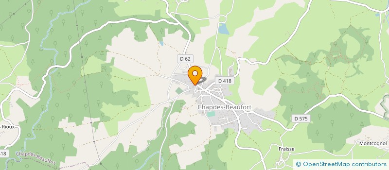 localisation de l'entreprise MONSIEUR ARNAUD JOUVE à CHAPDES-BEAUFORT