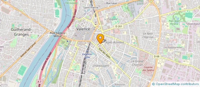 localisation de l'entreprise MONSIEUR ARNAUD JULIEN à VALENCE